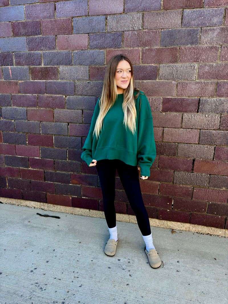 Lizzy Pine Green Sweatshirt