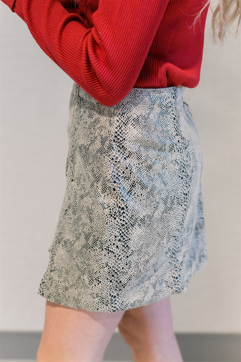 Morgan Snakeskin Skirt