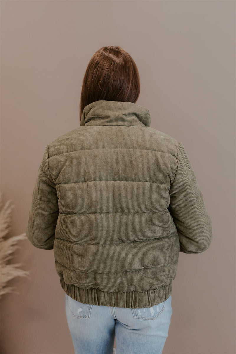 Jenna Corduroy Puffer Jacket